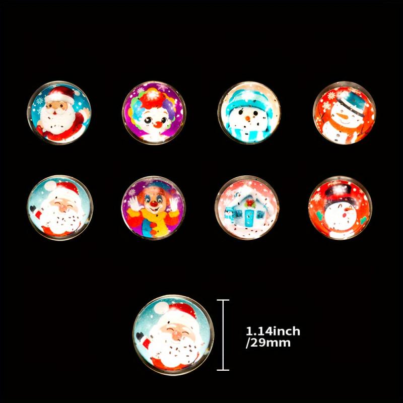 Bouncy Balls Christmas Party Balls Rubber Christmas Balls