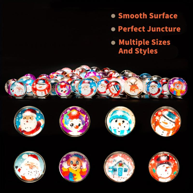 Bouncy Balls Christmas Party Balls Rubber Christmas Balls