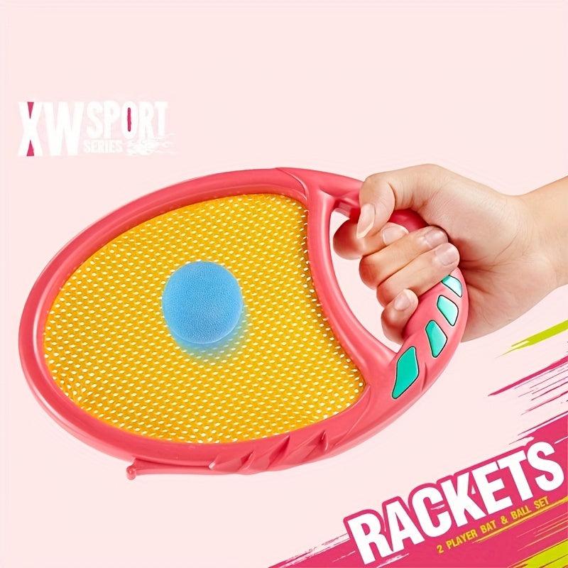 Children's Toy Stretch Racket Summer Beach Ball Sports Throw Catch Outdoor Toy