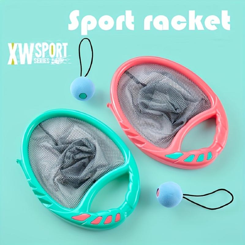 Children's Toy Stretch Racket Summer Beach Ball Sports Throw Catch Outdoor Toy