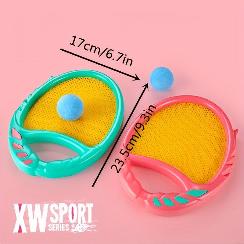 Children's Toy Stretch Racket Summer Beach Ball Sports Throw Catch Outdoor Toy