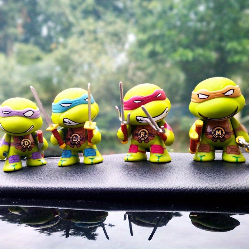 4pcs Small Doll Figure Room Decoration Anime Car Accessories Christmas