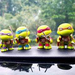 4pcs Small Doll Figure Room Decoration Anime Car Accessories Christmas