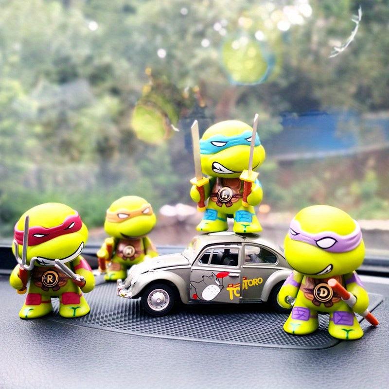 4pcs Small Doll Figure Room Decoration Anime Car Accessories Christmas