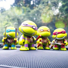 4pcs Small Doll Figure Room Decoration Anime Car Accessories Christmas