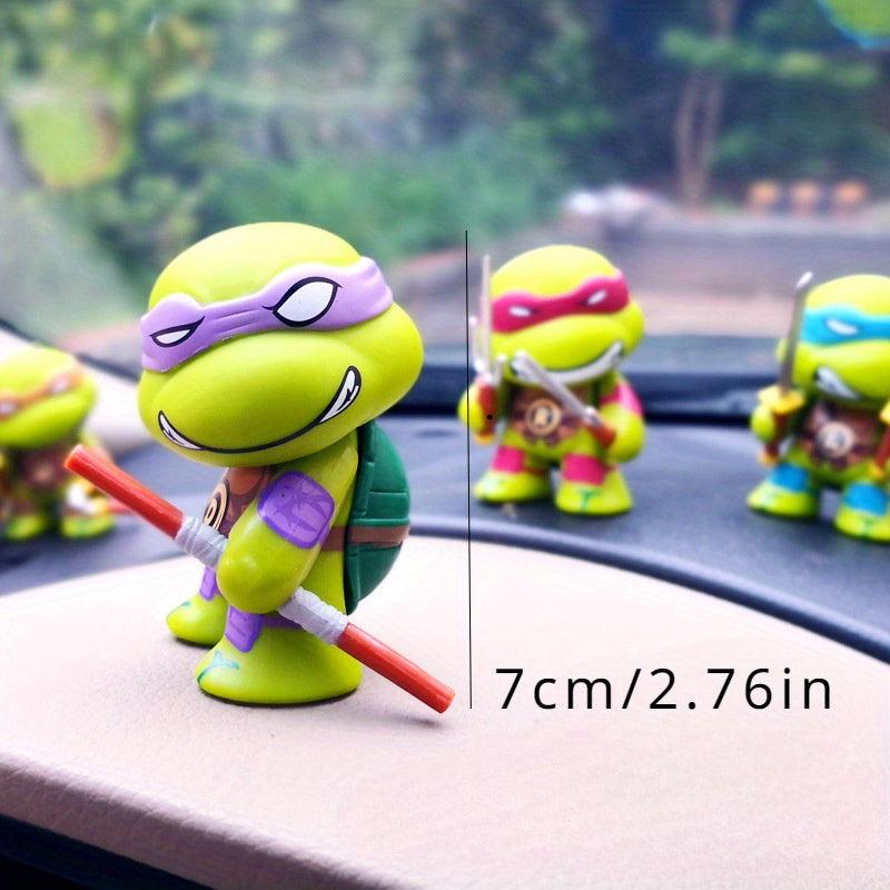 4pcs Small Doll Figure Room Decoration Anime Car Accessories Christmas