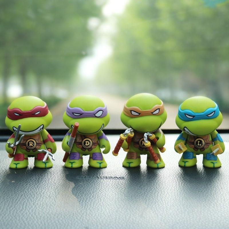 4pcs Small Doll Figure Room Decoration Anime Car Accessories Christmas