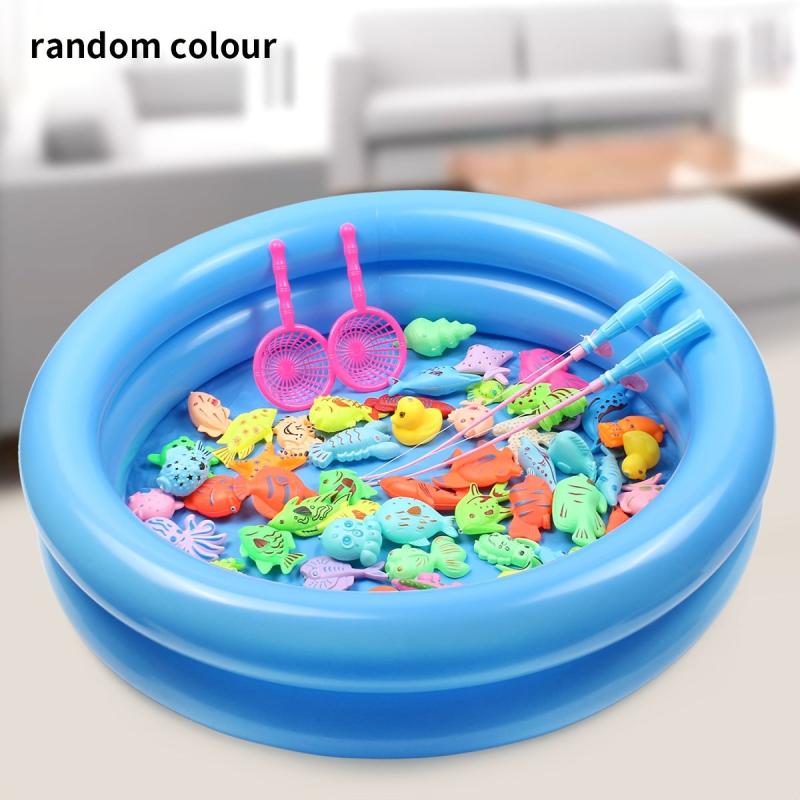 Magnetic Fishing Set Inflatable Pool Party Model Outdoor Toy Gift