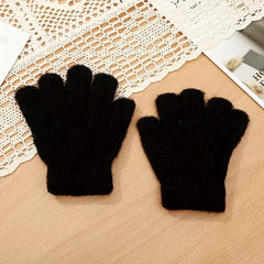 Winter Warm Gloves Mink Hair Sports Finger Full Finger Gloves