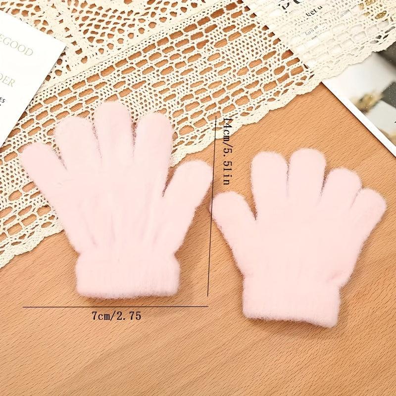 Winter Warm Gloves Mink Hair Sports Finger Full Finger Gloves