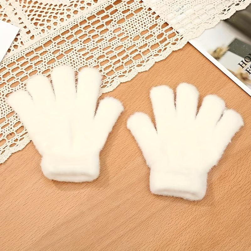 Winter Warm Gloves Mink Hair Sports Finger Full Finger Gloves