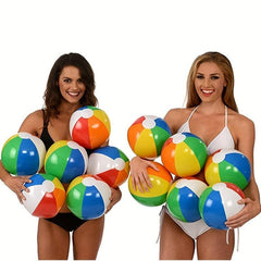5 Pack Inflatable Beach Balls for Pool Party Fun