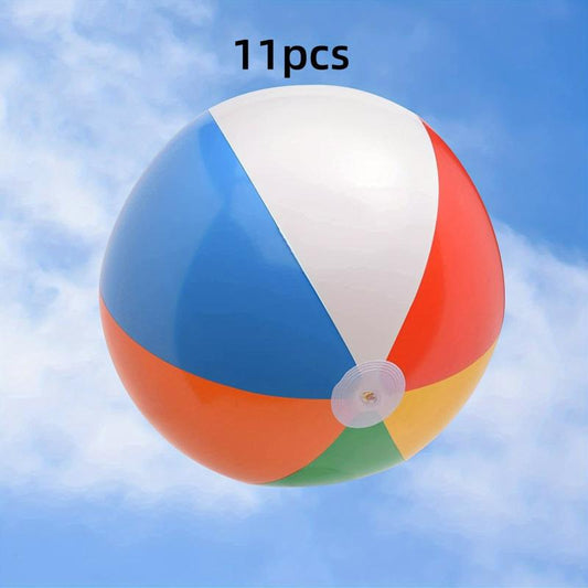 5 Pack Inflatable Beach Balls for Pool Party Fun