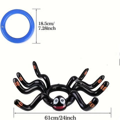 Halloween Inflatable Spider Ring Toss Game Set