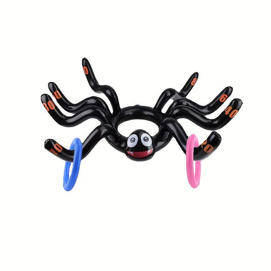 Halloween Inflatable Spider Ring Toss Game Set