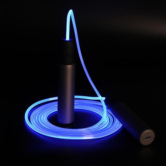 Light Changing Skipping Rope Fiber Optic High Bright Luminous Rope