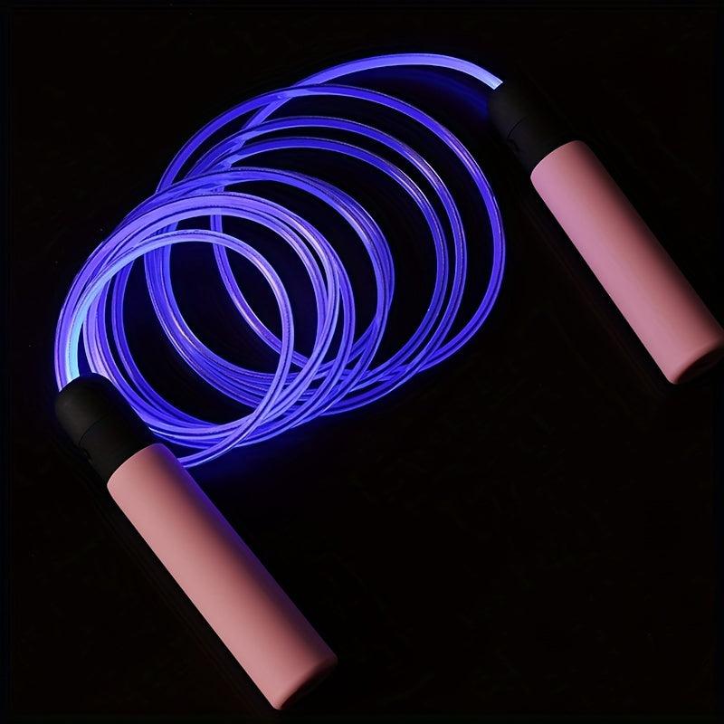 Light Changing Skipping Rope Fiber Optic High Bright Luminous Rope