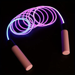 Light Changing Skipping Rope Fiber Optic High Bright Luminous Rope