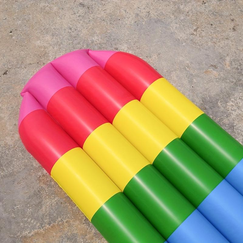 Colorful Stick Ice Inflatable Pool Lounger for Adults