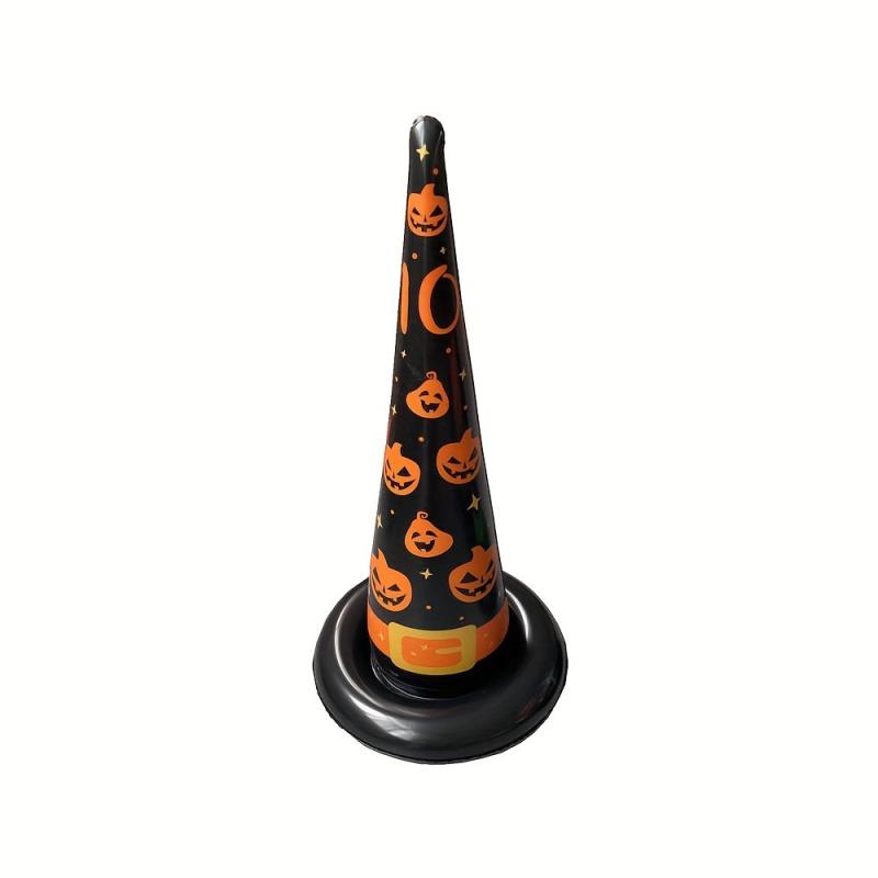 Inflatable Toy Halloween Witch Hat Ring Game Props