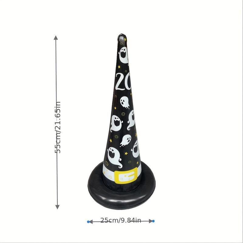 Inflatable Toy Halloween Witch Hat Ring Game Props