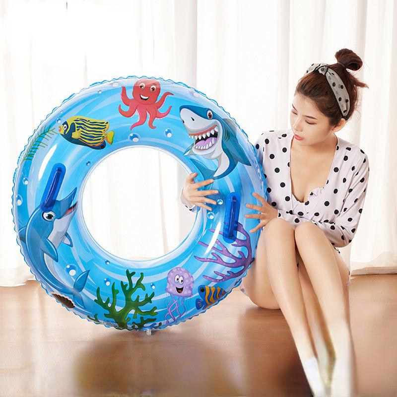 Double Airbag Swimming Ring Inflatable Life Saving Ring Large Adult Swimming Rin