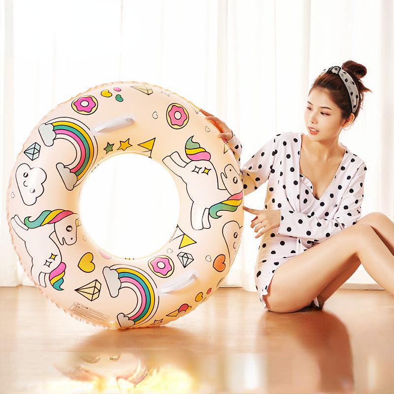 Double Airbag Swimming Ring Inflatable Life Saving Ring Large Adult Swimming Rin