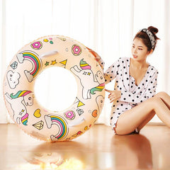 Double Airbag Swimming Ring Inflatable Life Saving Ring Large Adult Swimming Rin