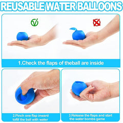 Silicone Reusable Water Balloons Self Sealing Water Ball for Kids