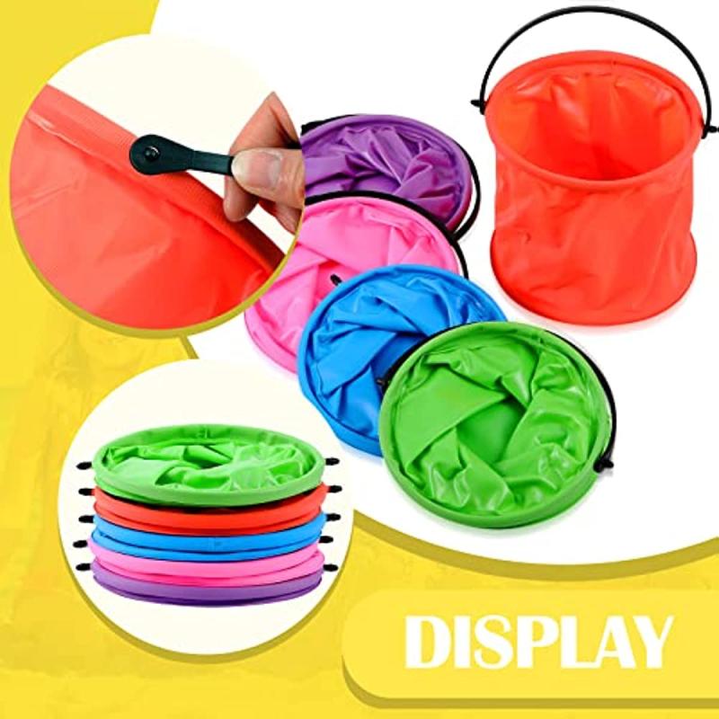 Foldable Sand Bucket Beach Bucket Sand Box Beach Bucket With Handle