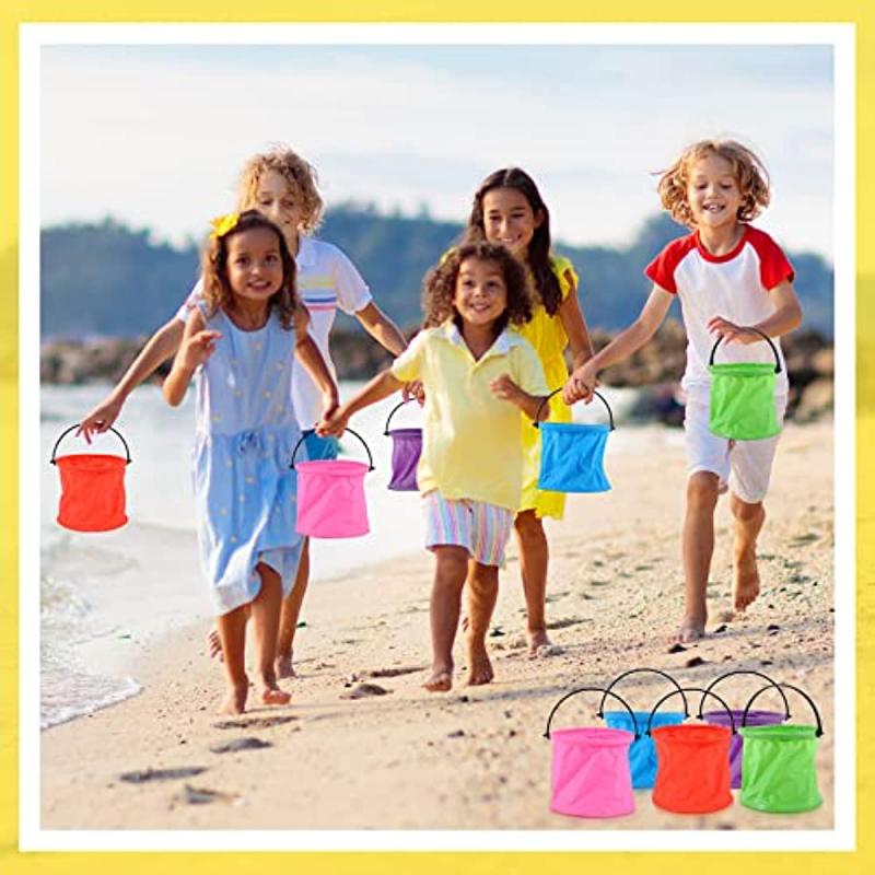 Foldable Sand Bucket Beach Bucket Sand Box Beach Bucket With Handle