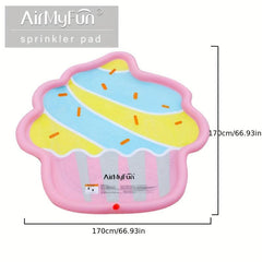 AMF PVC Ice Cream Water Spray Pad Anti-Splash Non-Slip Pet Water Spray Pad