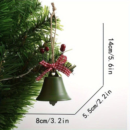 Sparkling Christmas Bell Ornaments for Tree and Home Decor