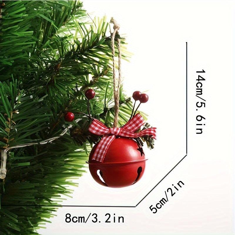 Sparkling Christmas Bell Ornaments for Tree and Home Decor
