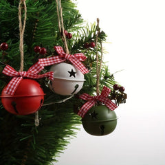 Sparkling Christmas Bell Ornaments for Tree and Home Decor