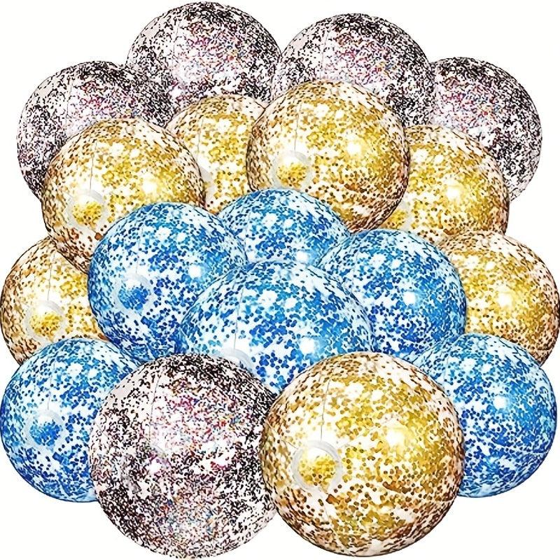 Inflatable Ocean Ball with Air Pump Flashing Toy Beach Ball