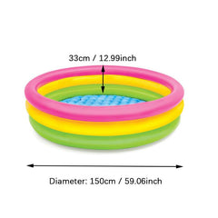 Summer Sunset Inflatable Pool Blow Up Pool Children Water Swimming Pool