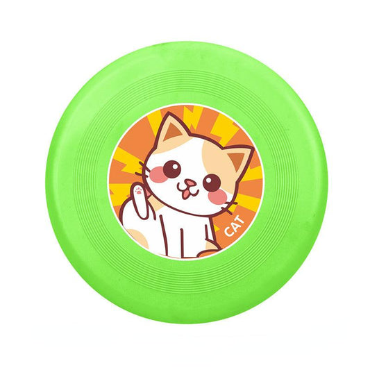 Green Rubber Flying Saucer TPR Soft Hand Throw Toy Outdoor Sports Toys