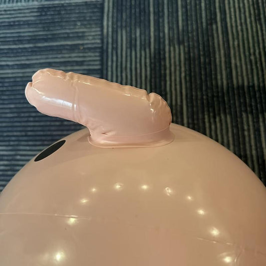 Inflatable Pig Head Stick Holiday Decoration Props