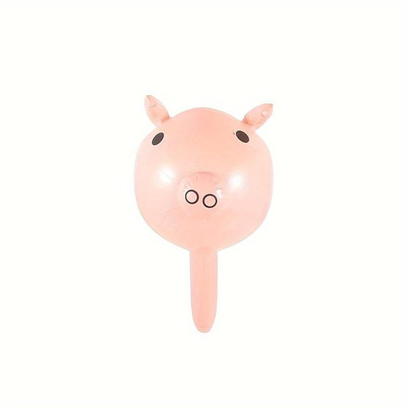 Inflatable Pig Head Stick Holiday Decoration Props