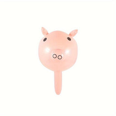 Inflatable Pig Head Stick Holiday Decoration Props