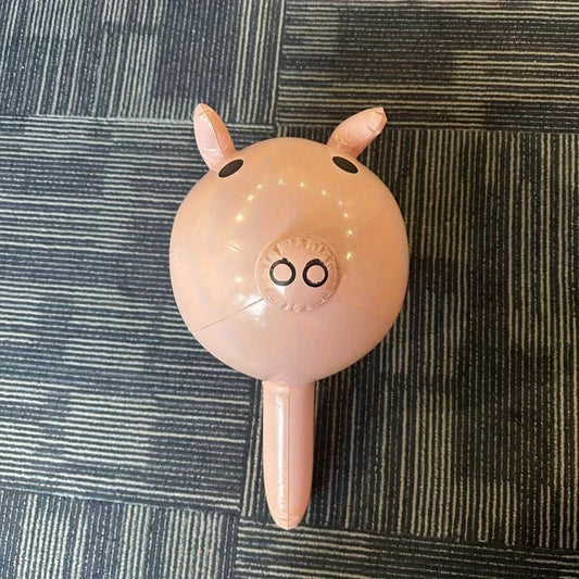 Inflatable Pig Head Stick Holiday Decoration Props