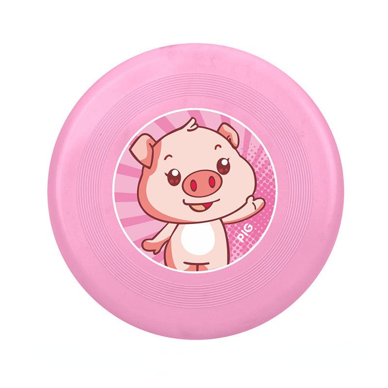 Soft Pink Rubber Flying Saucer Hand Throw Toy Outdoor Sports Toys