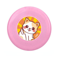 Soft Pink Rubber Flying Saucer Hand Throw Toy Outdoor Sports Toys