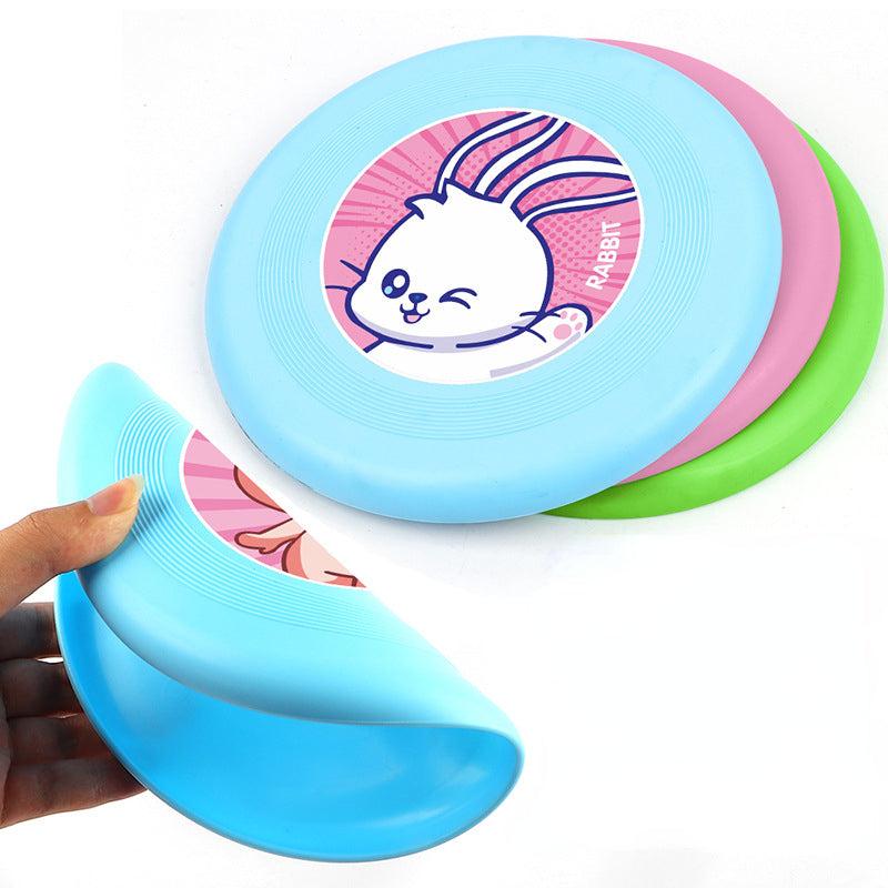 Soft Pink Rubber Flying Saucer Hand Throw Toy Outdoor Sports Toys