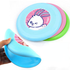 Soft Pink Rubber Flying Saucer Hand Throw Toy Outdoor Sports Toys