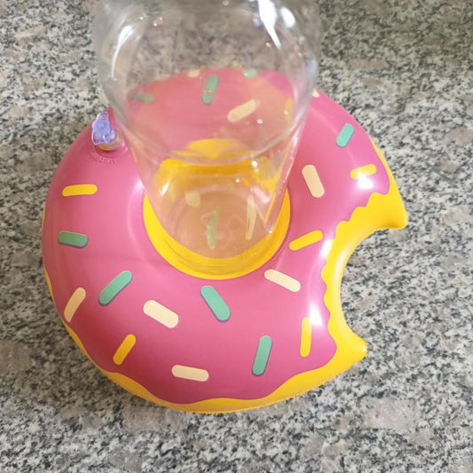 Inflatable Donut Cup Holder Pool Party Beach Toy