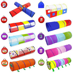 Kids Tunnel Tent Portable Foldable Infant Drilling Climbing