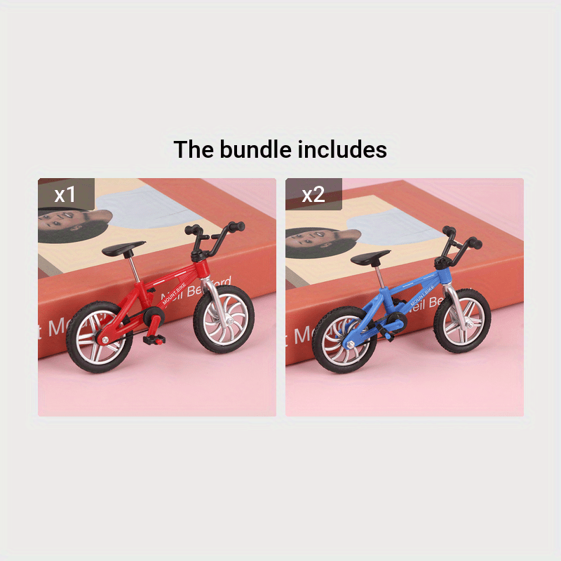 Retro Mini Finger Bicycle Assembly Bike Model Toys Gift Toys Model Mini Portable