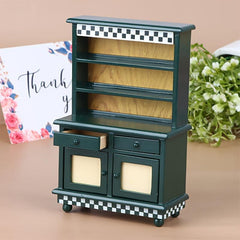 1/12 Dollhouse Mini Wooden Sideboard Storage Cabinet